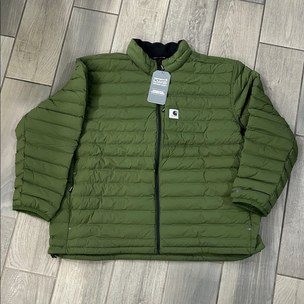 Carhartt LWD Men's Relaxed Fit Stretch Insulated Jacket Chive Color 3XL NWT - Picture 6 of 9